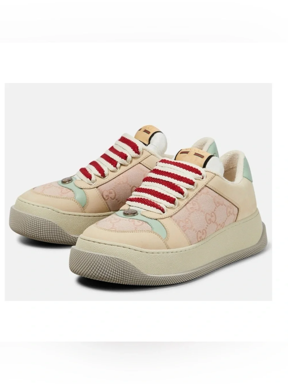 Women's Gucci GG screener sneakers size 41/10 US made in Italy